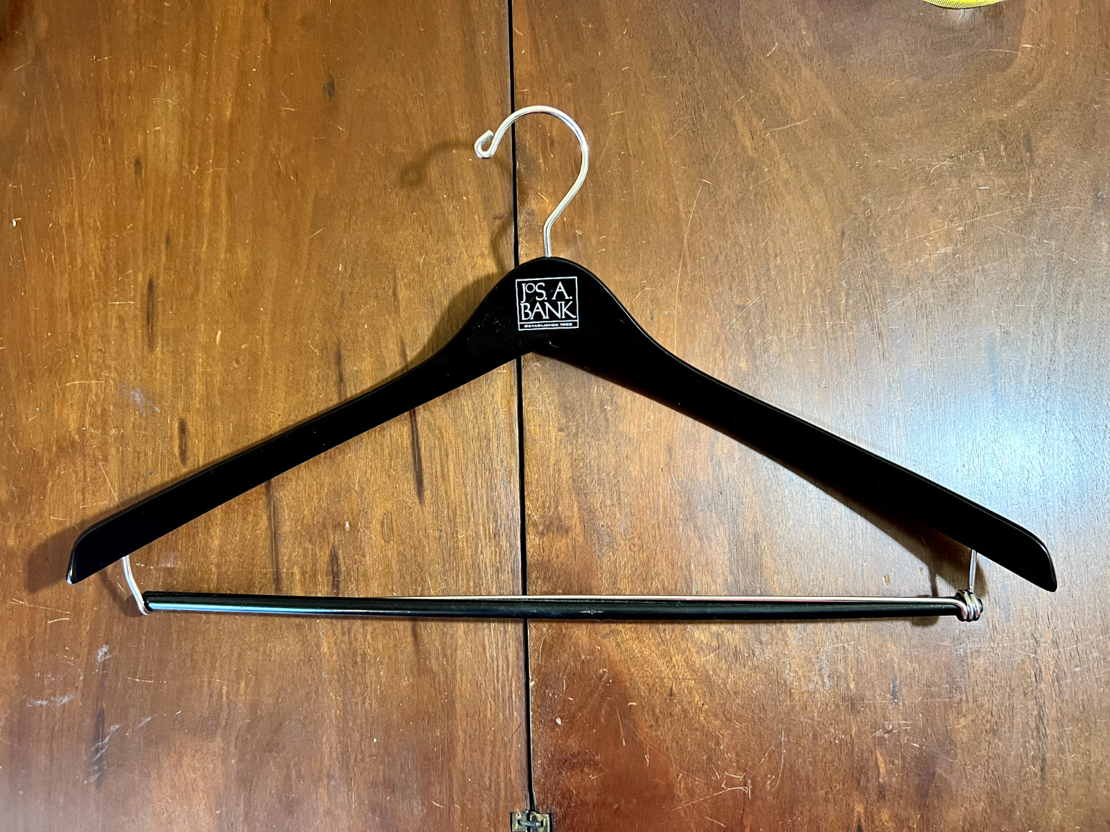 JOS A BANK Black Wooden Suit Sport Coat Blazer Pants Closet Hanger