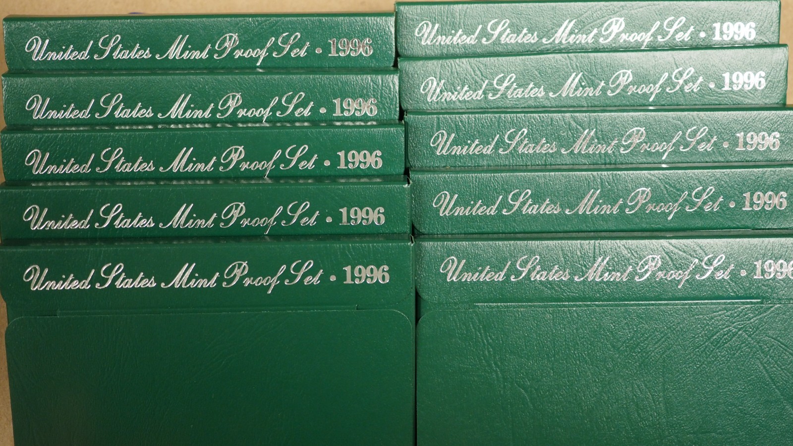 Lot Of 10 United States Mint Proof Sets 1996 OGP - FREE SHIPPING!