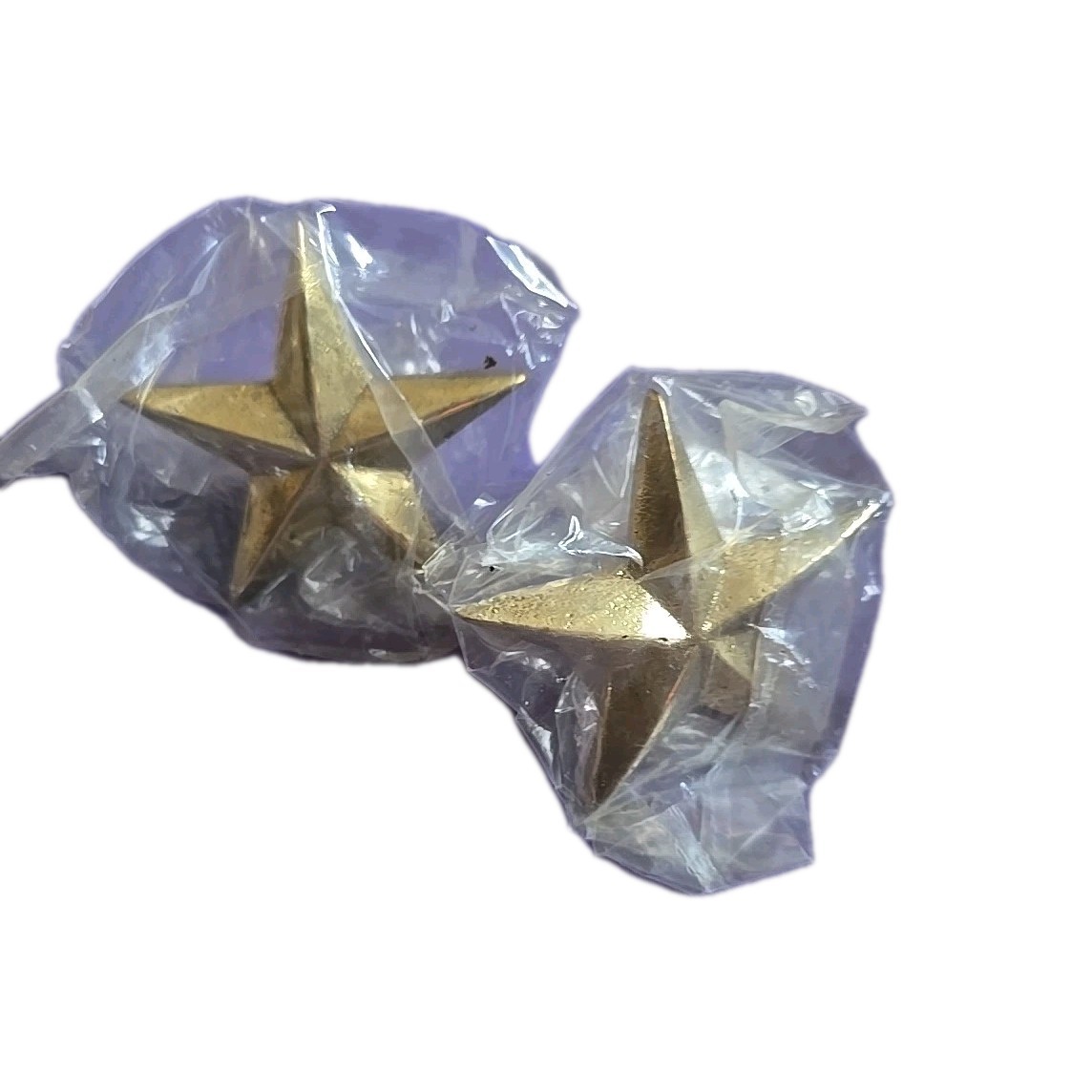 Western Cowboy Tack (Set 2) Rustic Gold Star Conchos 2"
