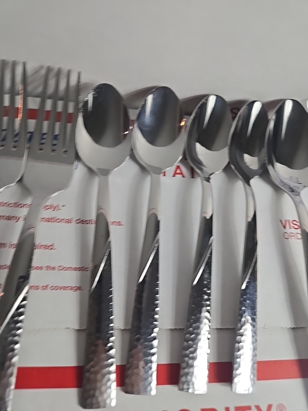 FLATWARE 19 pieces PFALTZGRAFF stainless LORING Hammered Flatware