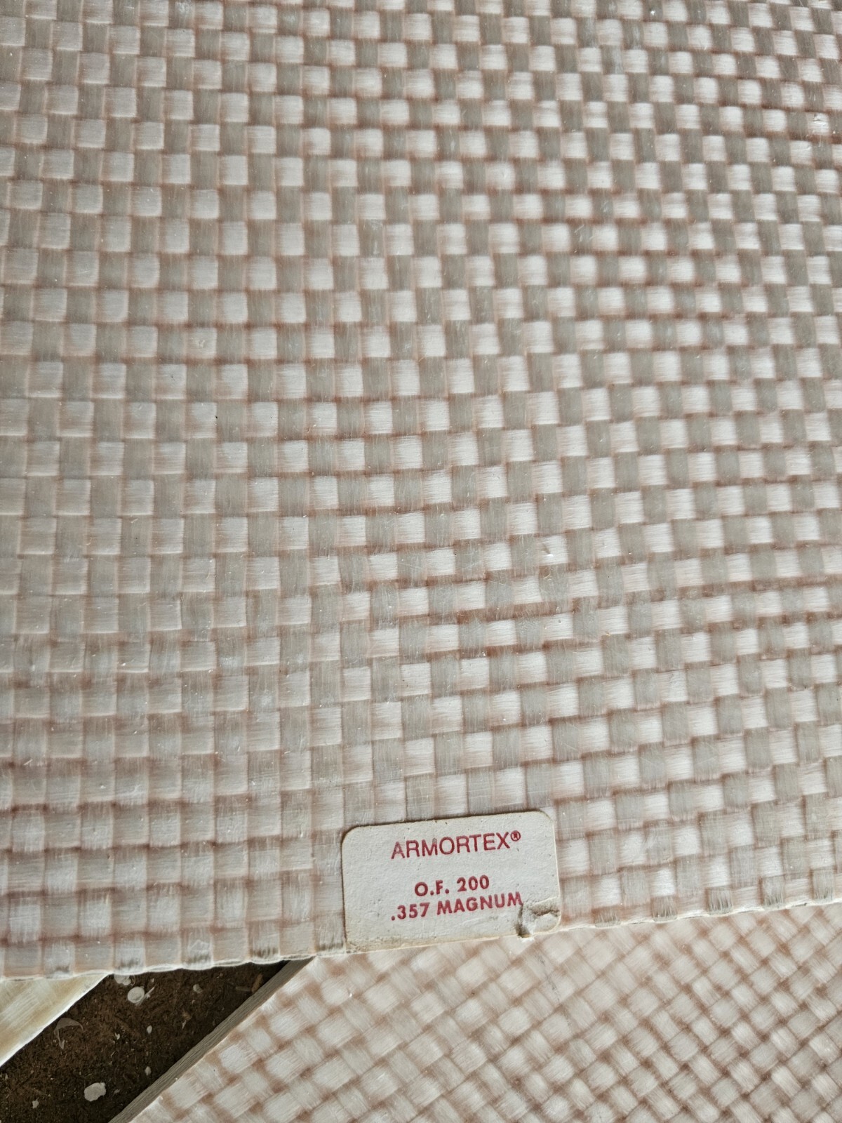 Ballistic Bullet-Resistant 12" X12"  Fiberglass Plate O F 200 357 Magnum