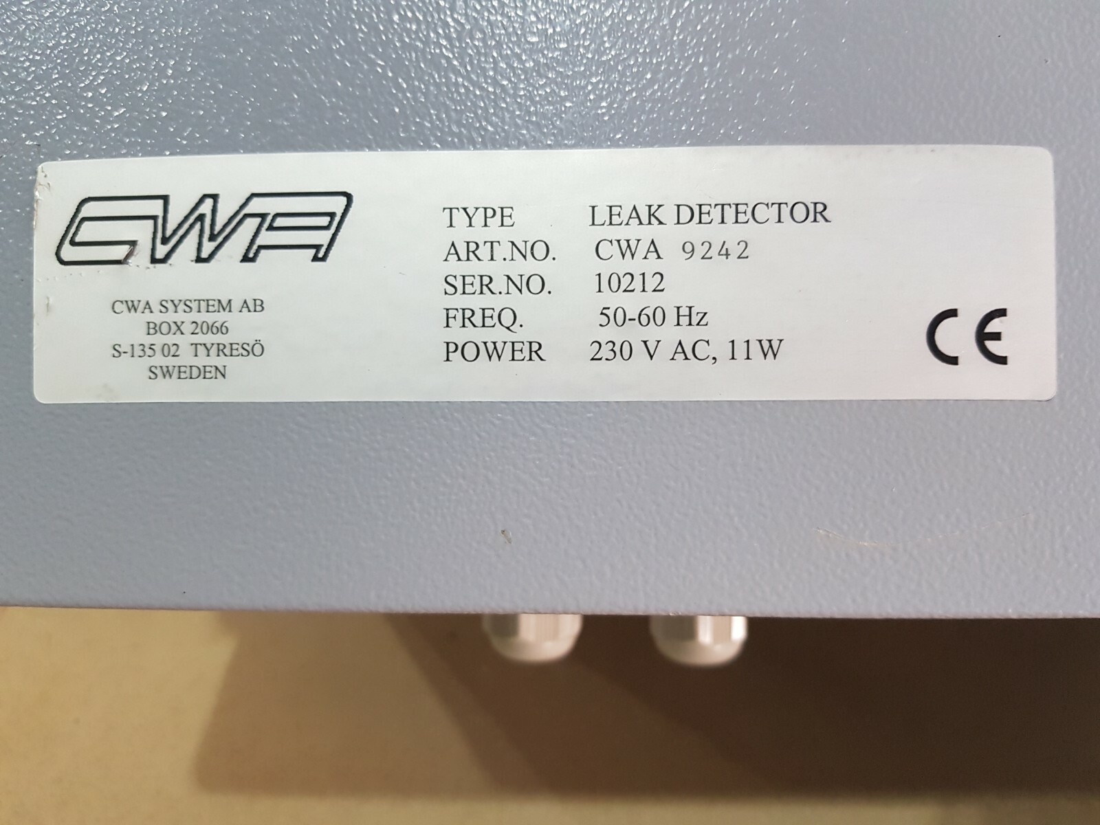 CWA 9000 leak detection /location system