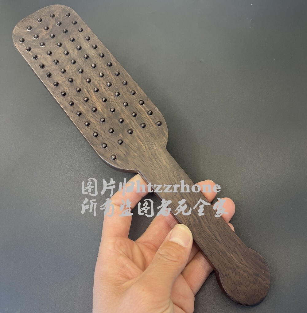 Natural Ebony Wood Carved Paddle Spanking Adult Toy Teacher Principal Discipline