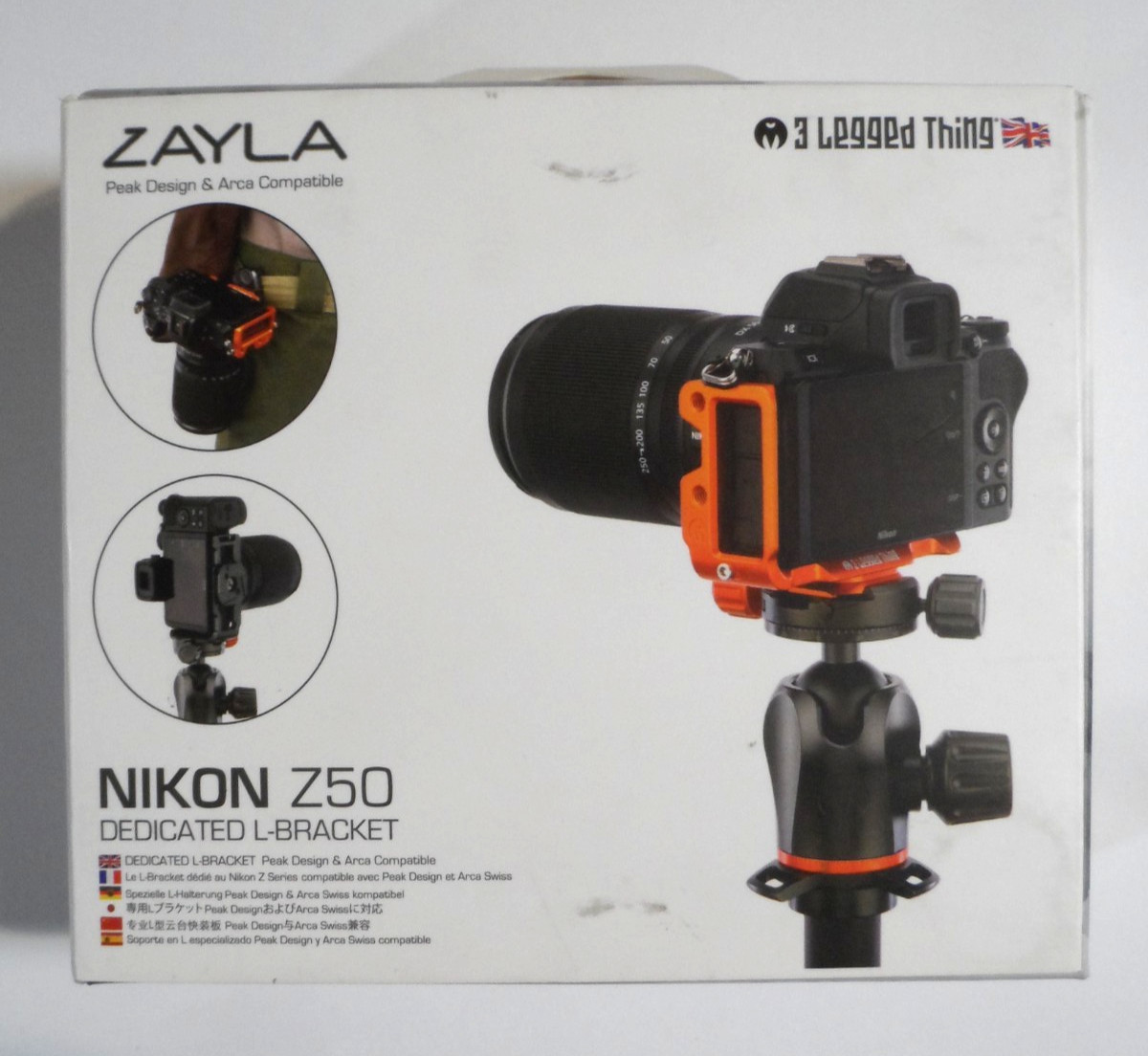 NEW SEALED - Zayla Nikon Z50 Dedicated Bracket 3 Legged Thing (GREY)