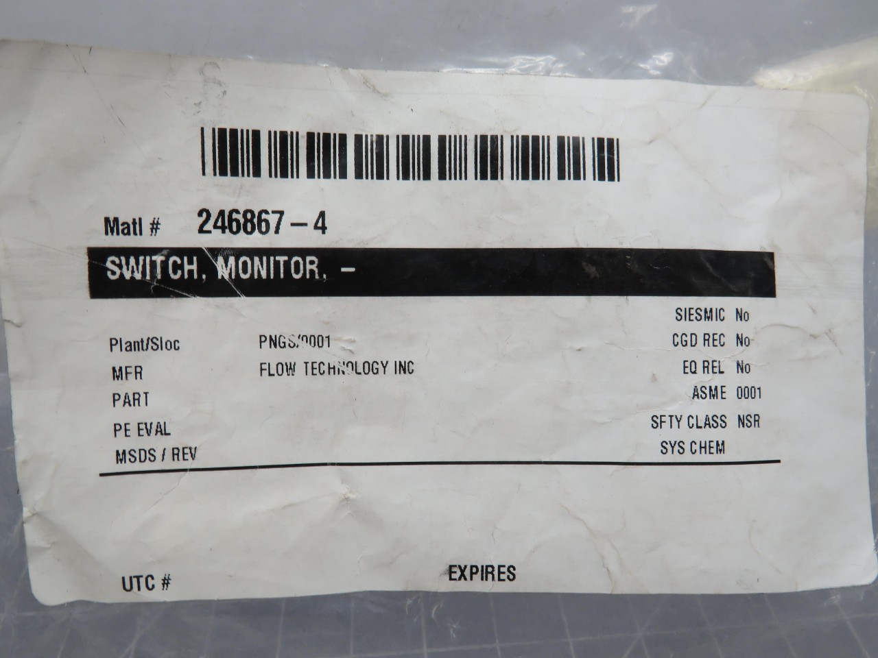 NUMATICS ACTUATOR LR91470-2 REED SWITCH T161553