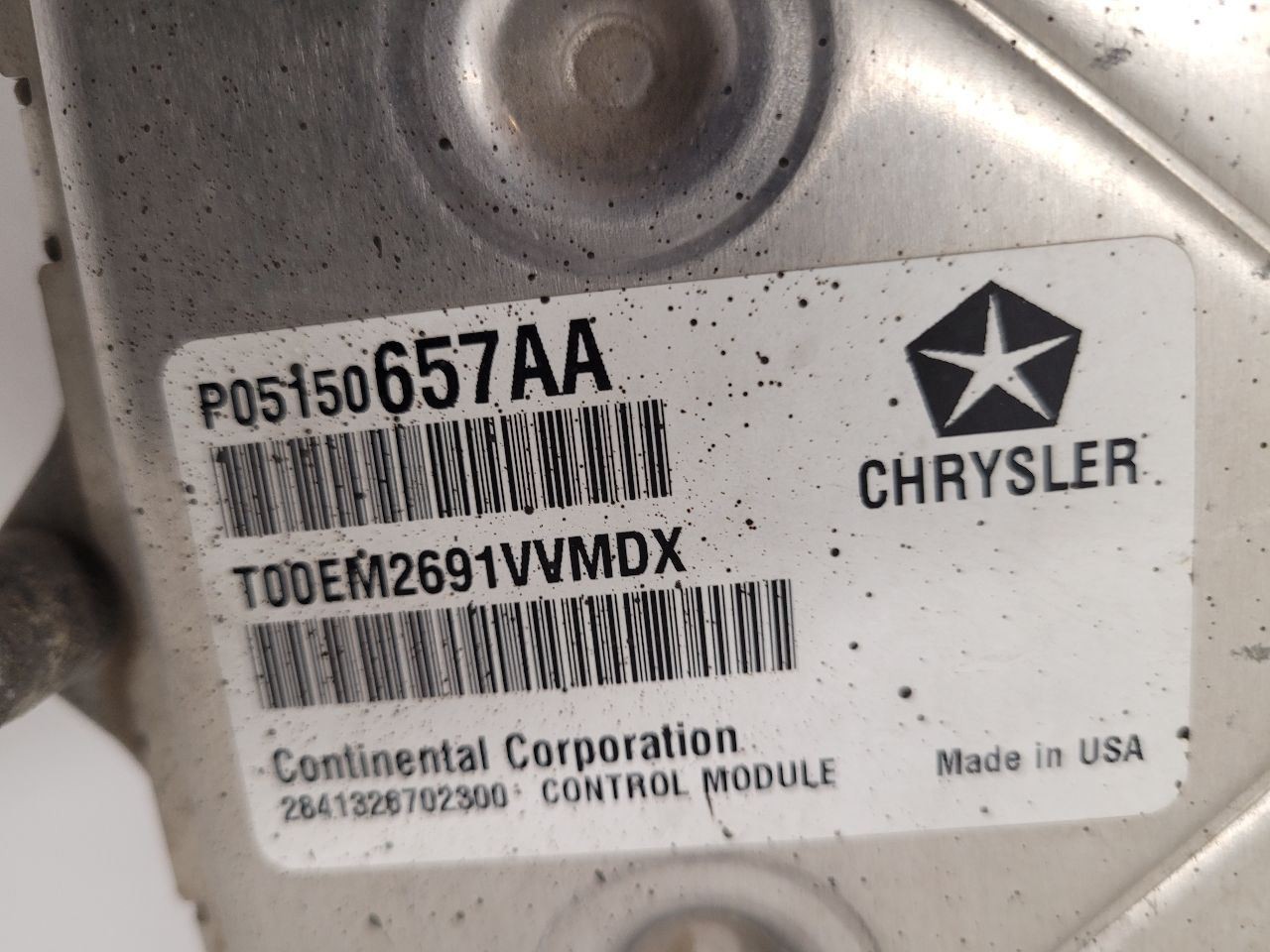 2012 DODGE CARAVAN Engine ECM Electronic Control Module 3.6L 05150657AA