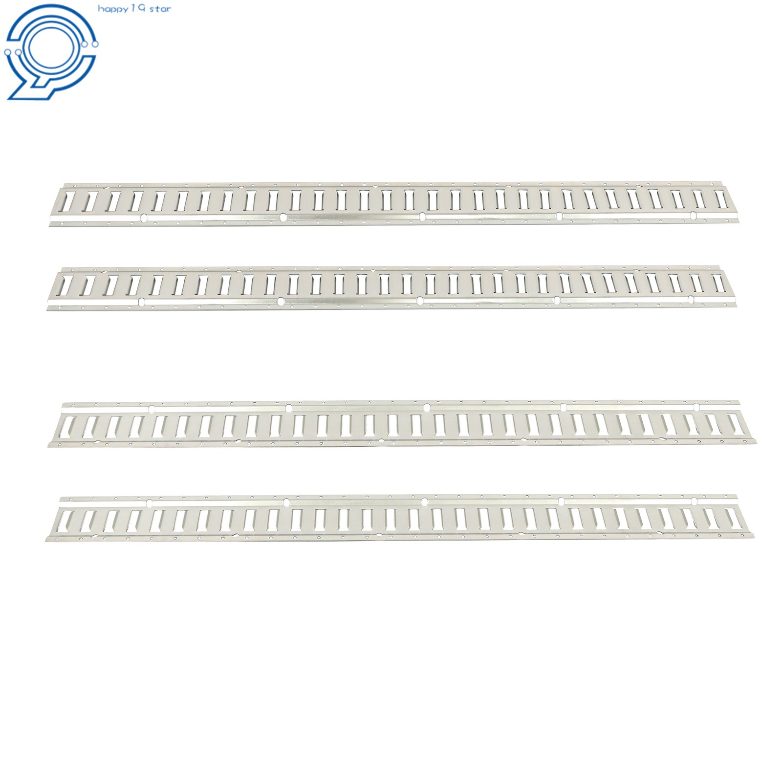 4 Pack 5' E Track Tie Down Rail Kit For Truck Trailer Cargo Van Galvanized