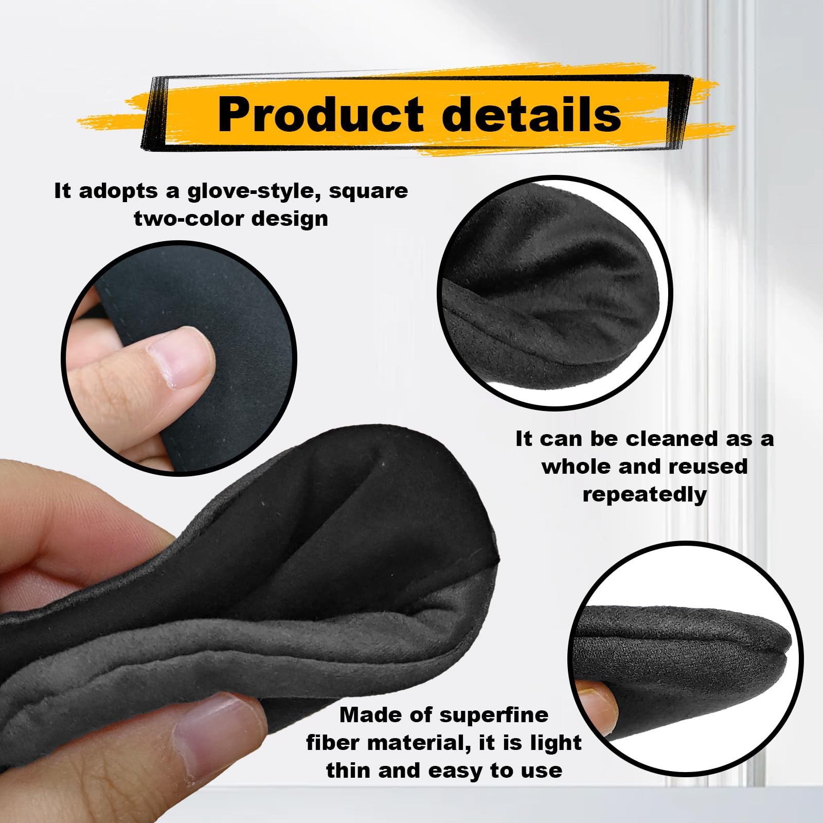 LTDCVTR Car Screen Cleaner, Accessories Wipes, Black