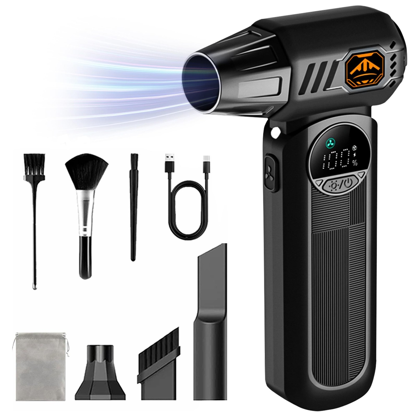 Compressed Air Duster, Cordless High-Power Electric Blower with Adjustable Sp...