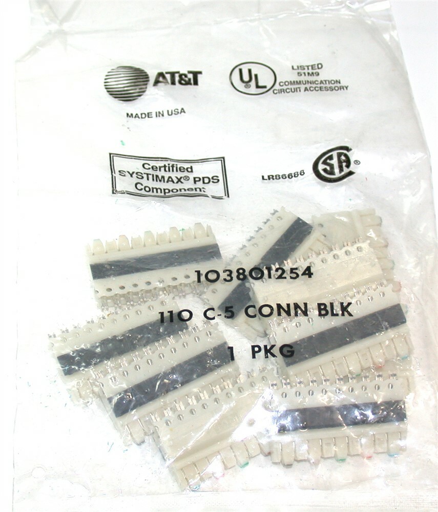 Lot 10 - Clips for AT&T Systimax Lucent Avaya & Commscope Connector Block 110C-5