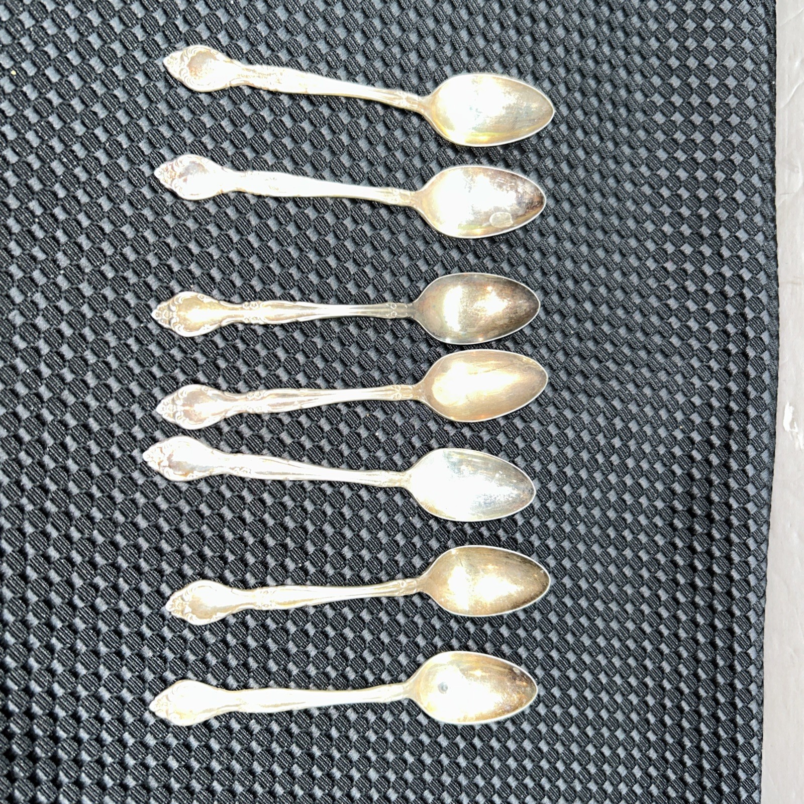 Vtg Oneida Community Ballad/Country Lane Pattern 7 Pcs Dessert Teaspoons 4.5”