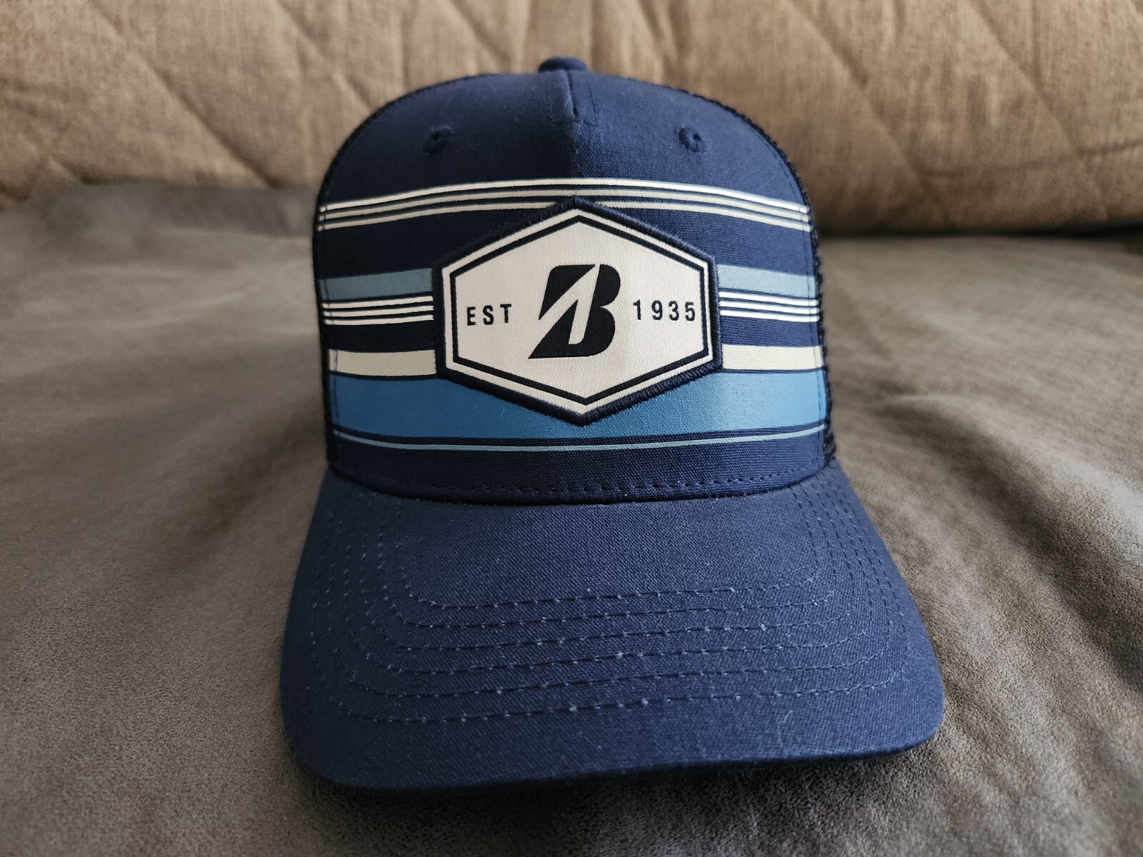 Bridgestone Golf EST 1935 Mesh Hat/Cap Navy Black Adjustable ⛳ ⛳⛳