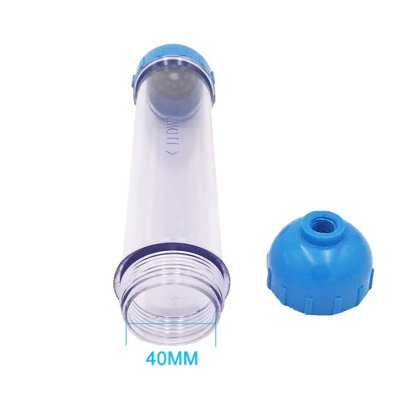 2X Water Filter Housing DIY Fill T33 Shell Filter Transparent Reverse Osmosis
