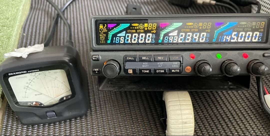 Kenwood TM-643 Modified Tri Band 50/144/430MHz Mobile Ham Radio AS-IS From Japan