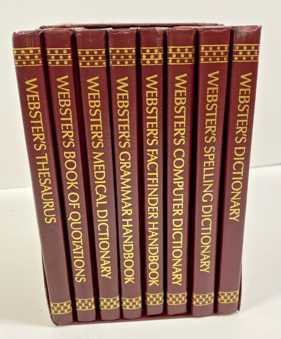 Webster's Comprehensive Desk Reference Library 8-Volume Hardcover 1992 Set