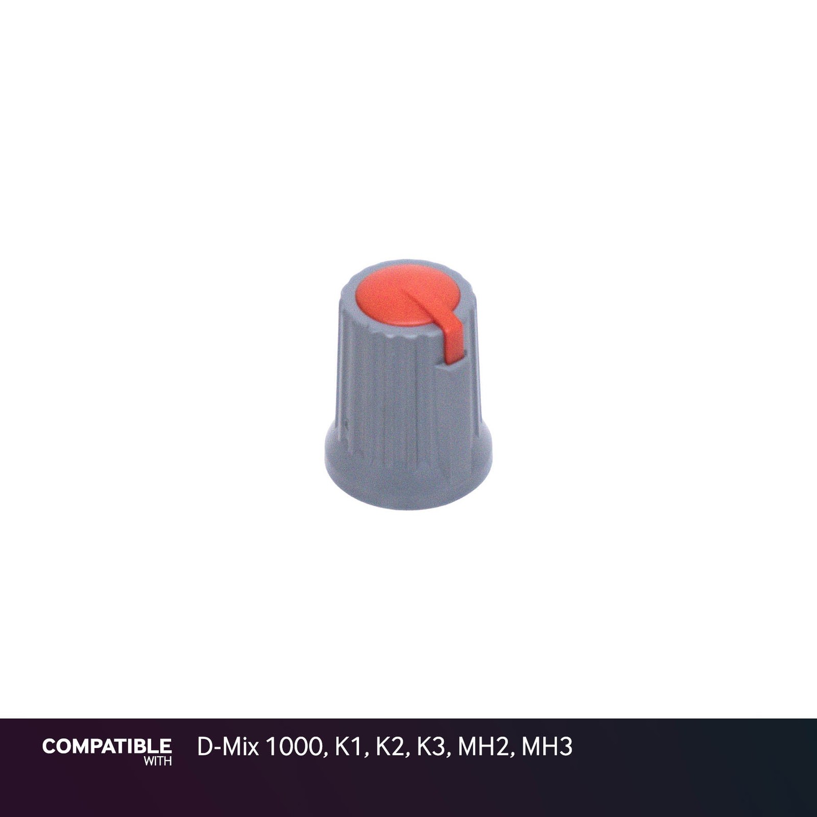 Soundcraft Gray/Red Knob for D-Mix 1000, K1, K2, K3, MH2, MH3