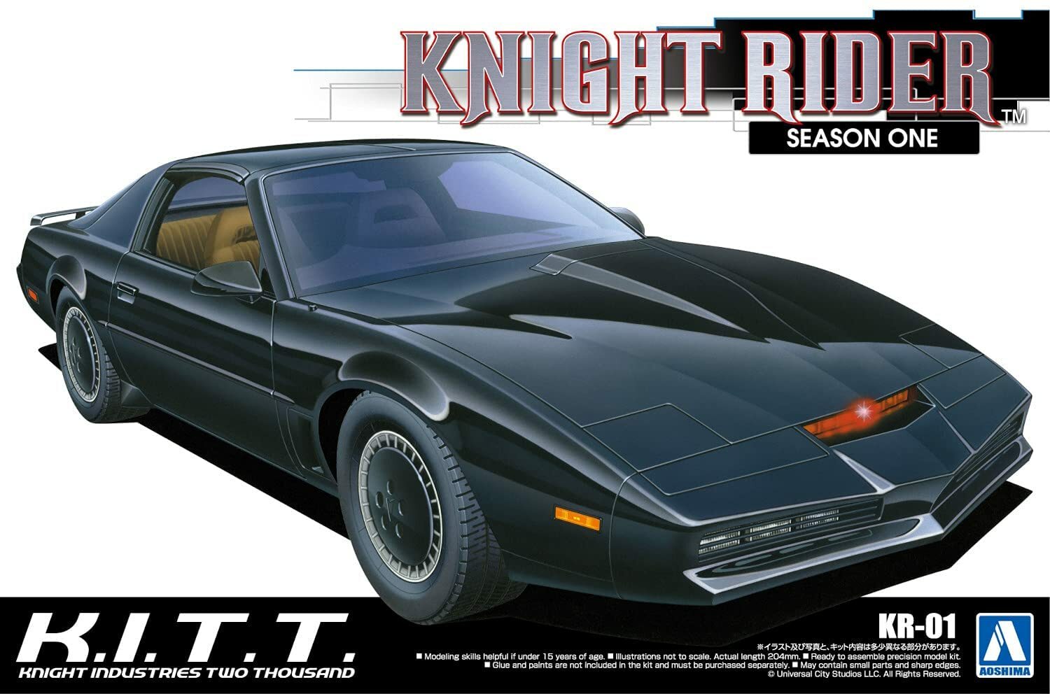 AOSHIMA Movie Mecha 1/24 KR-01 Knight Rider Knight 2000 K.I.T.T. Season 1