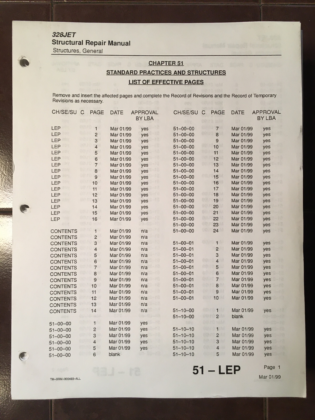 Fairchild Dornier 328JET Structural Repair Manual