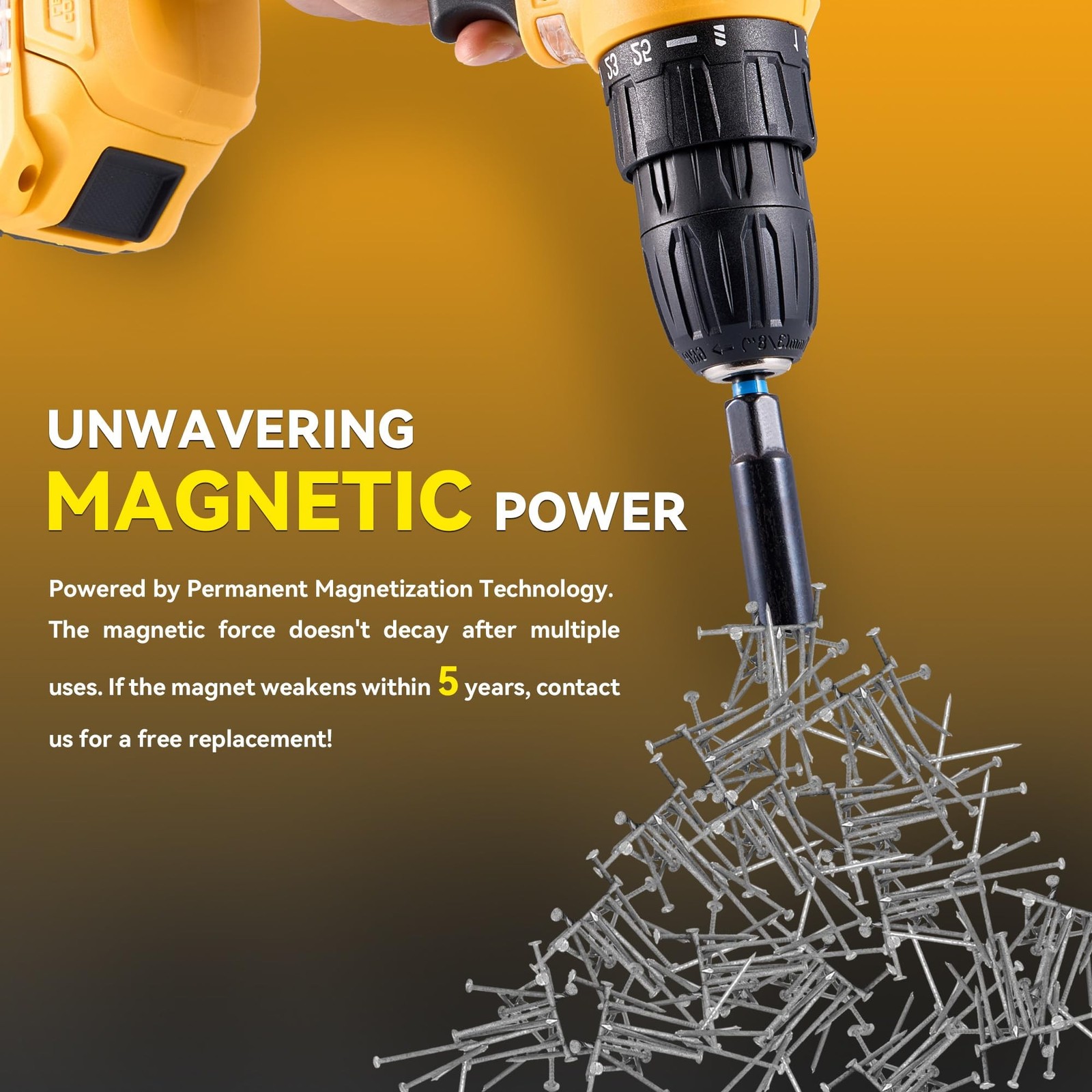 Impact Magnetic Nut Driver Set, 55PCS Impact Driver Bit Set, Deep M... Fast Ship