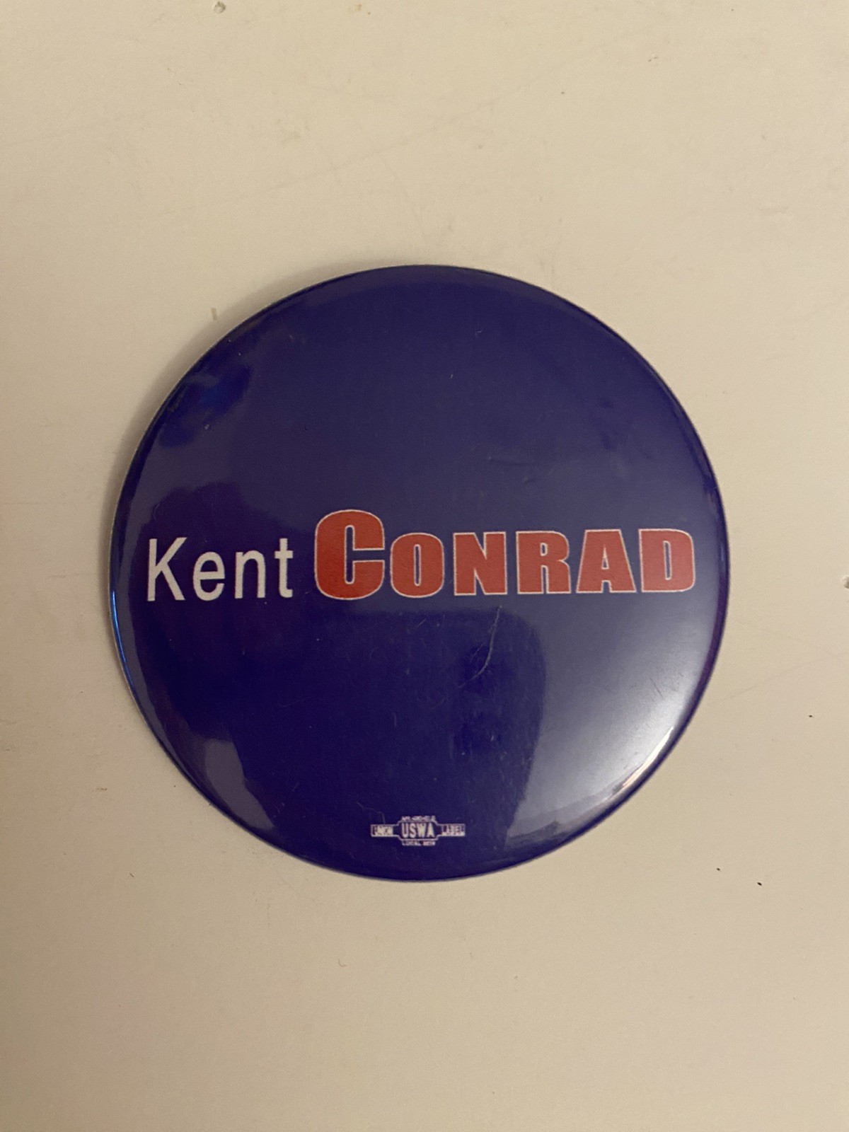 Kent Conrad Political Pin Back Button P1