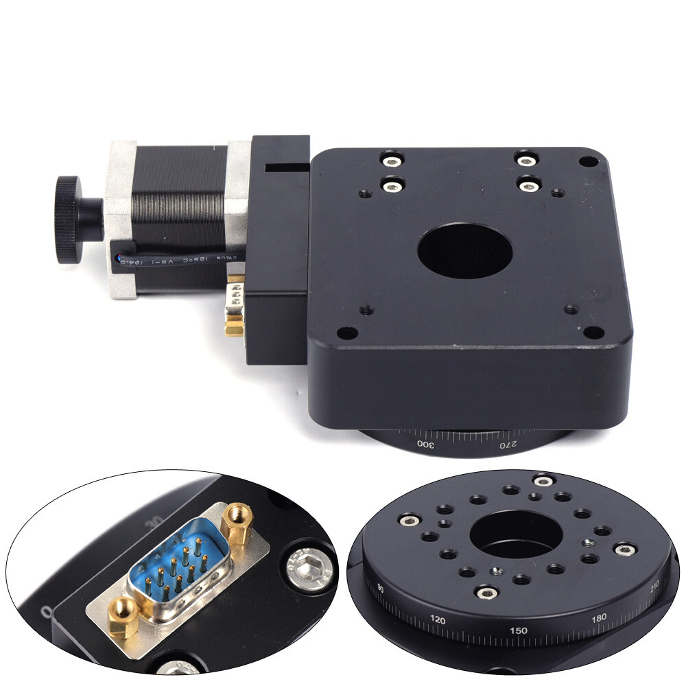 Electric Rotary Table CNC Indexing High Precision Turntable Rotary 100mm 180:1