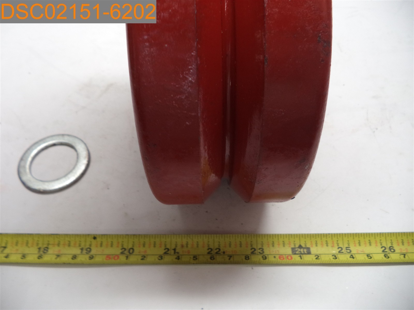 Hamilton V-Grooved Metal Caster Wheel 6" x 2" 040875
