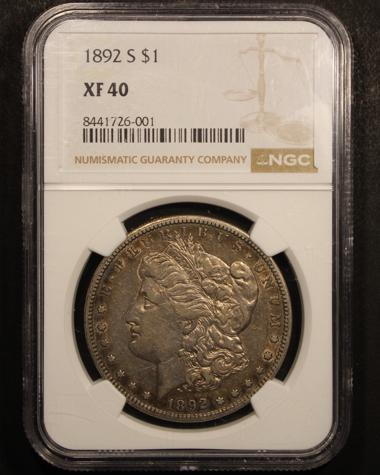 1892-S Morgan Silver Dollar - $1 NGC XF40 - Nice Example!