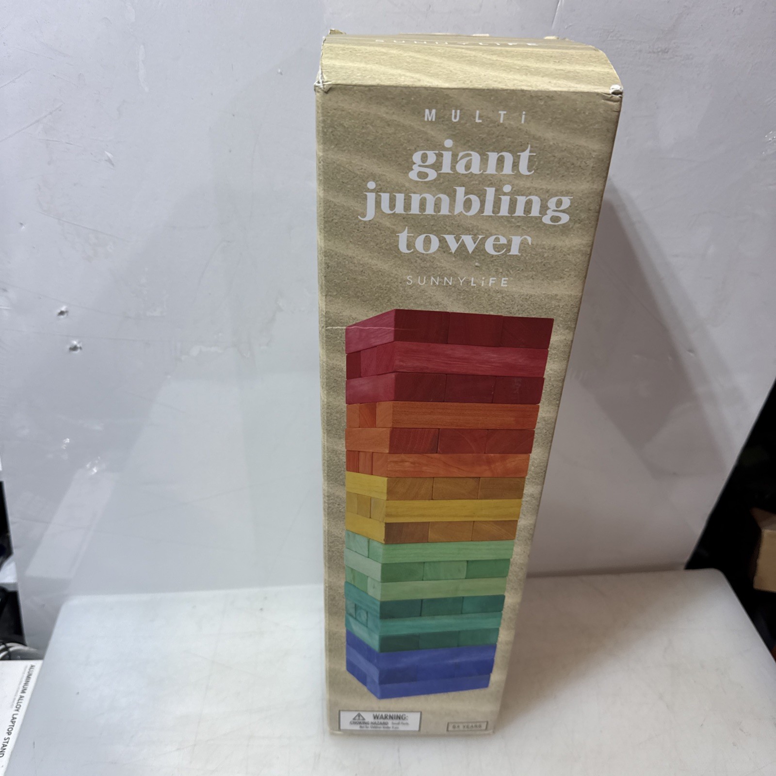 SunnyLife ~ Wood Jumbling Tower , Multicolor ~ box included