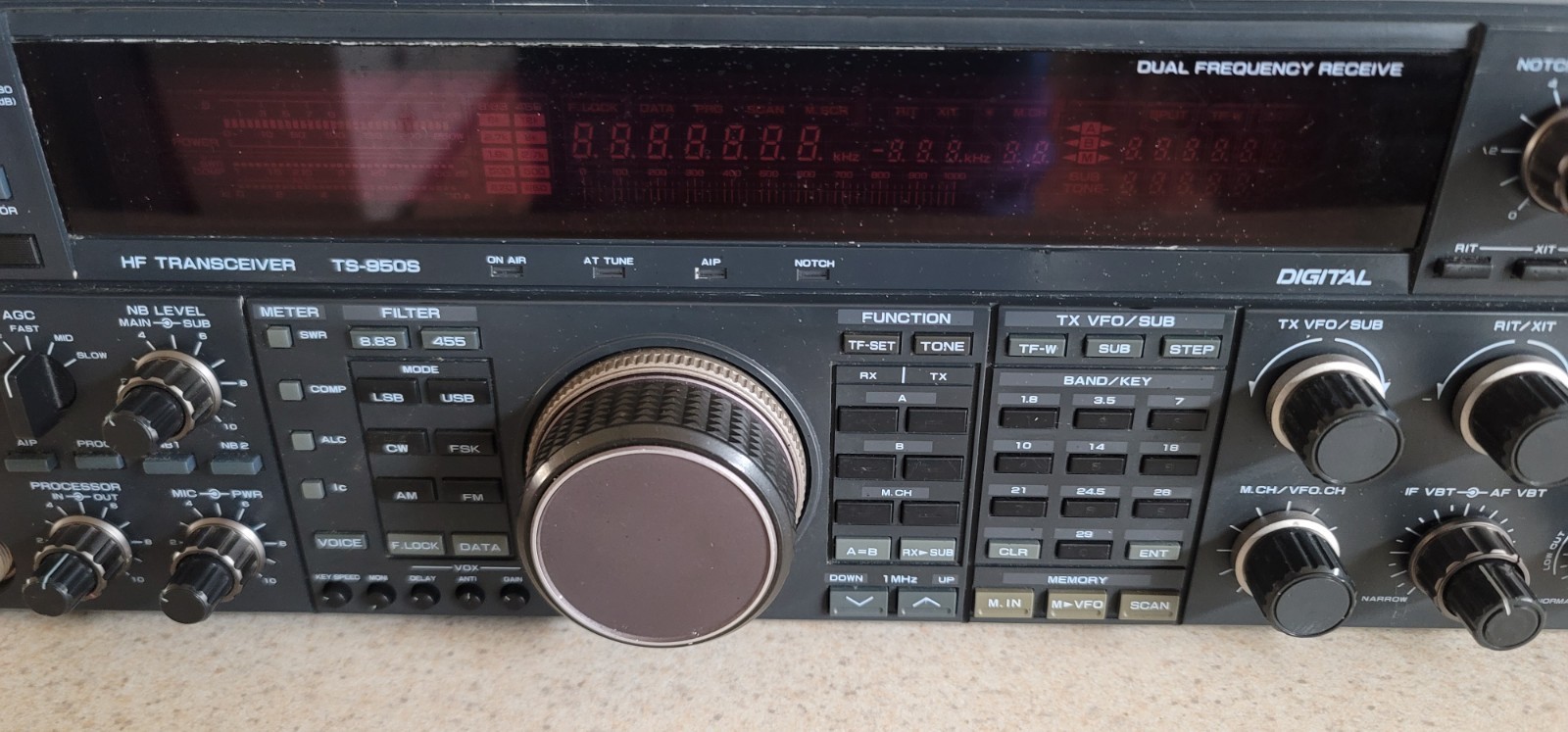 KENWOOD FRONT PANEL W/ DISPLAY FACE CONTROLS SWITCHES KNOBS FOR KENWOOD...