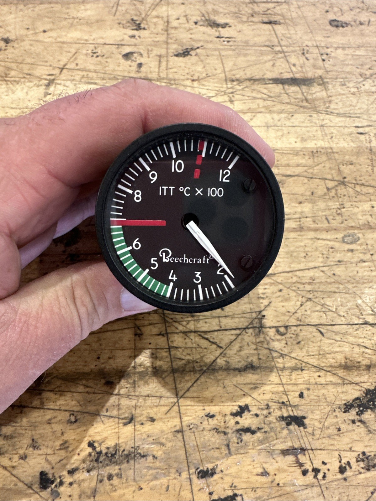 Weston Instruments  Model 1822 ITT Temp Indicator Beechcraft 90-384026–3