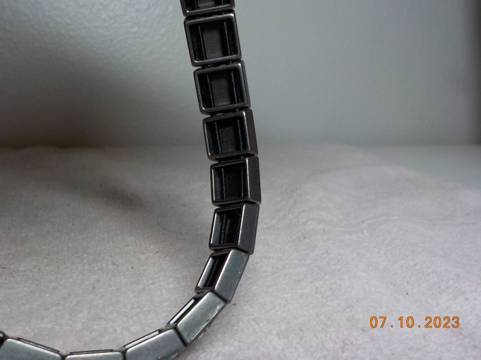 JILZARA PREMIUM CLAY BEADED BRACELET W/MULTI-COLOR/MULTI PATTERN SQUARE LINKS