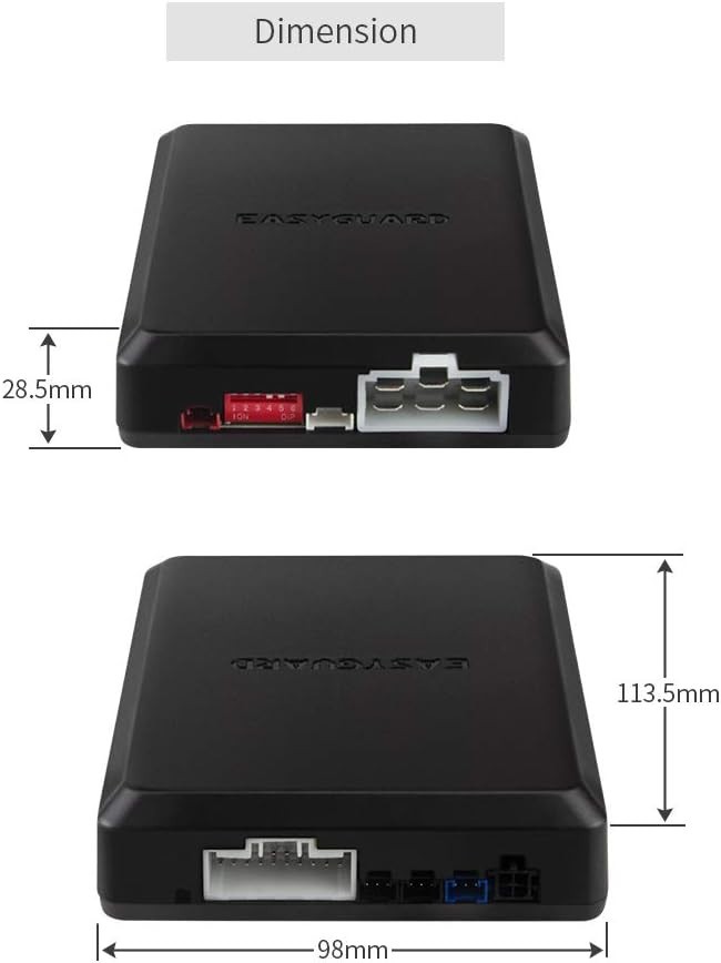 EC002-T Smart Key PKE Car Alarm System with Remote Start & Push Button Access