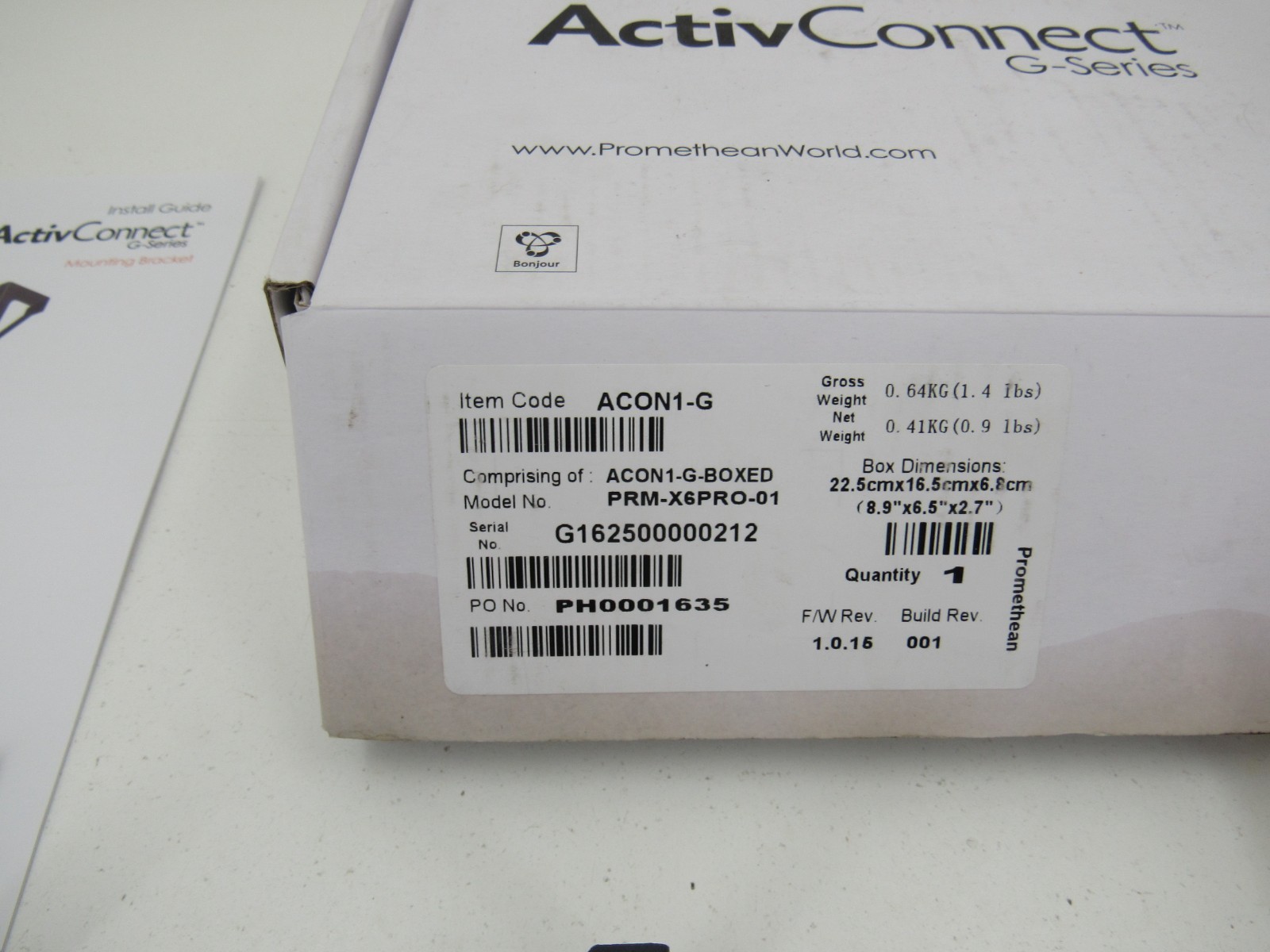 Promethean ActivConnect G Series ACON1-G Network Streaming Adapter