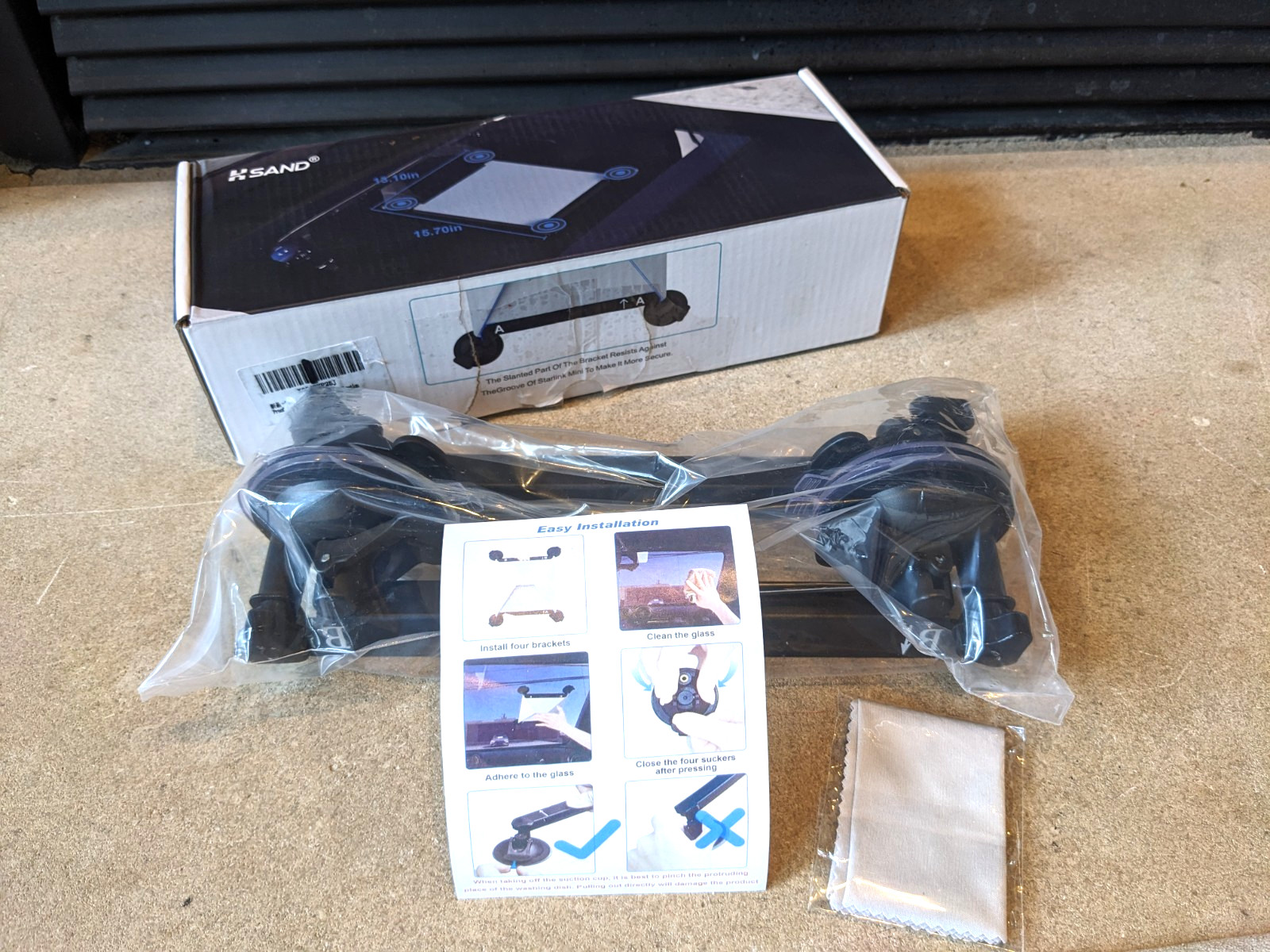 KSAND Starlink Mini Vehicle Glass Roof Mount Suction Bracket – No Drill Install