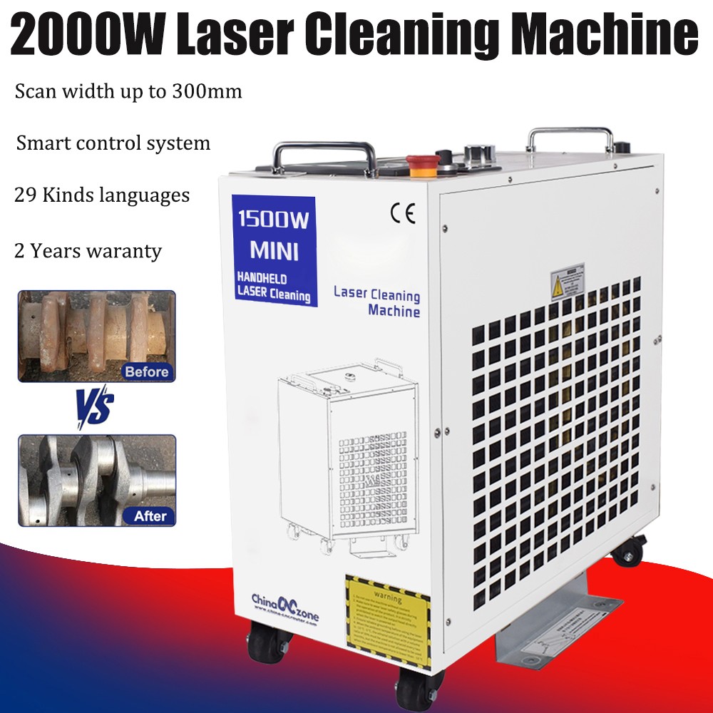 2000W BWT Laser Cleaning Machine Remove Oil Paint 220V Laser Rust Removal Tool
