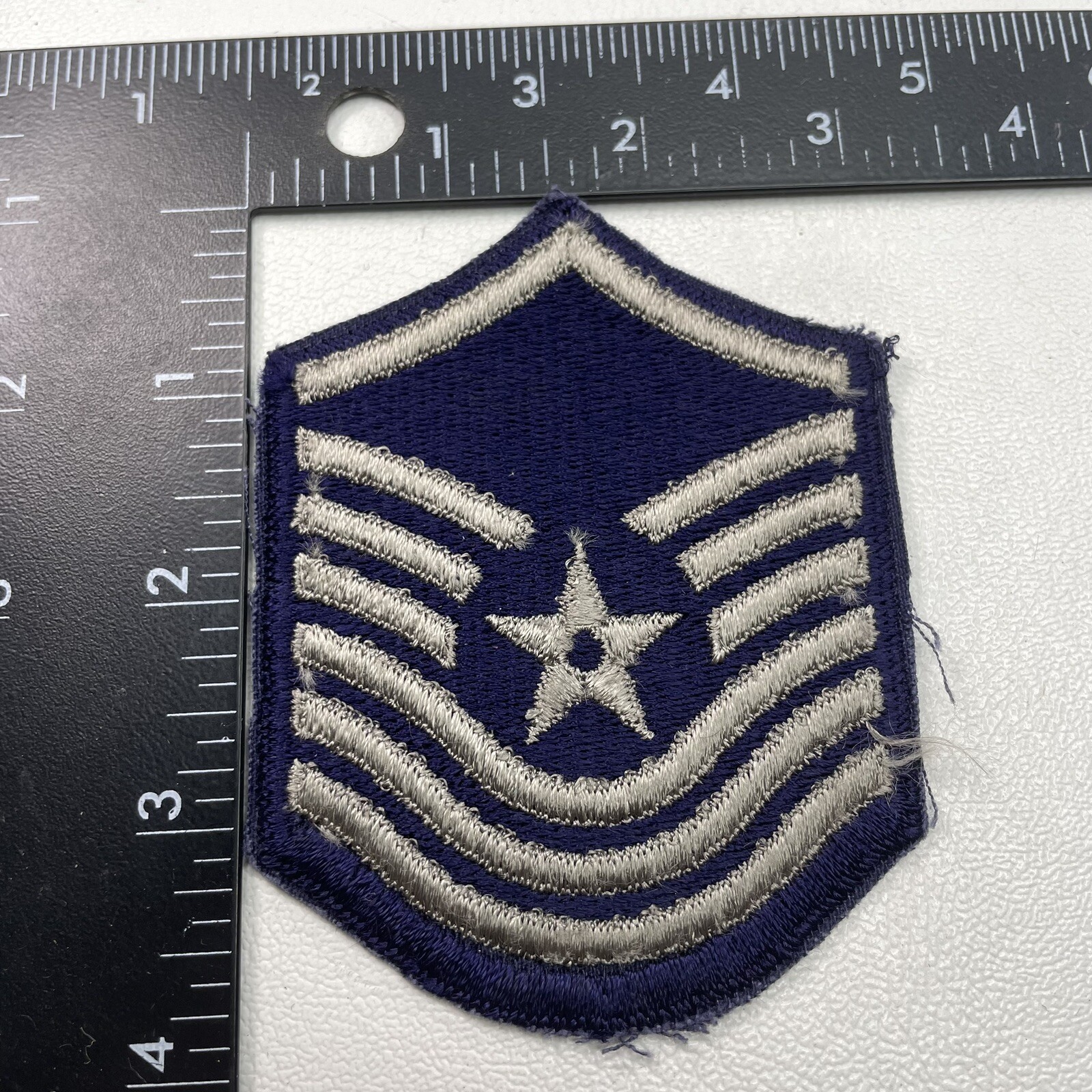 Vtg SMALL Size Old Style SENIOR MASTER SERGEANT Air Force Patch 23WK