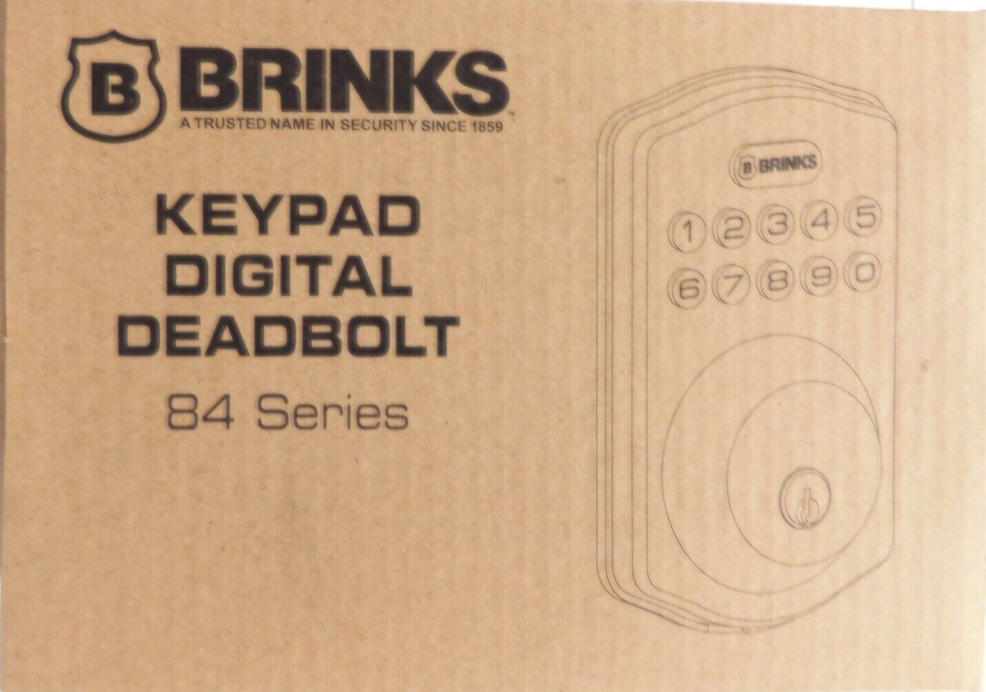 BRINKS DIGITAL DEADBOLT, TUSCAN BRONZE-84 SERIES