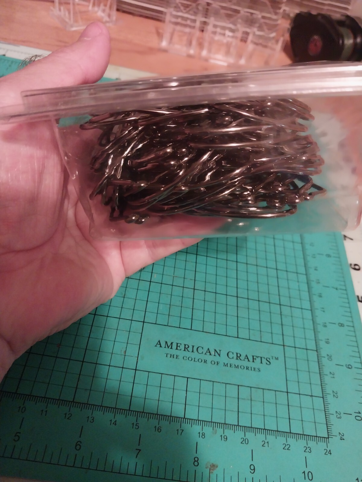 Nos Worm Jig Hooks 50 Hooks Nib 12/0 Nice New