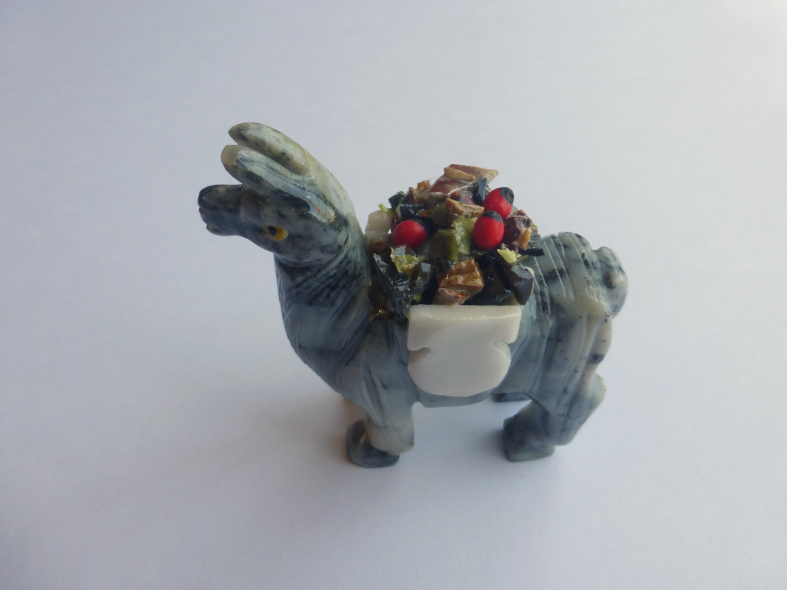 Peruvian Hand Carved Andean Stone Llama- Good Luck Charm