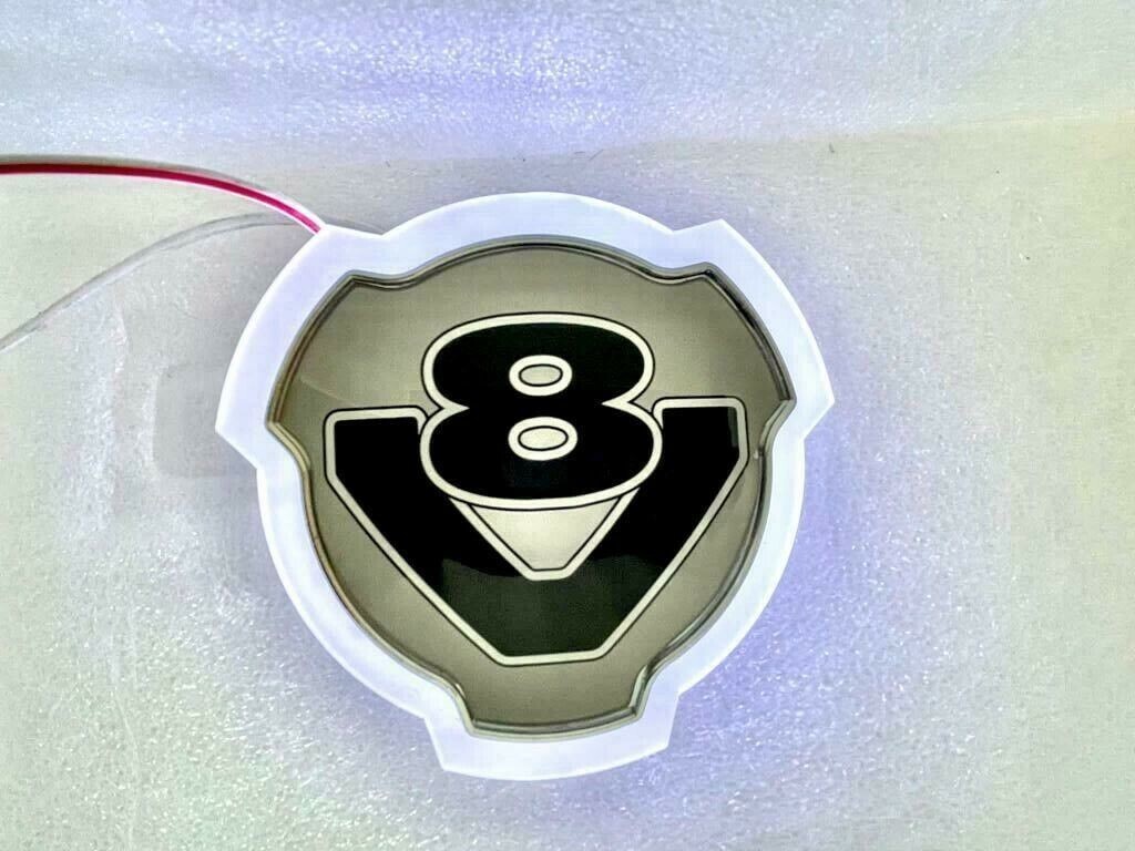 FOR SCANIA GRIFFIN FRONT GRILL EMBLEM BADGE WHITE LED HEADLIGHT LIGHTING LAMP
