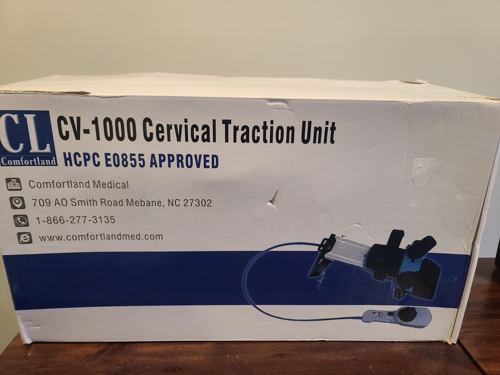 CL Comfortland CV-1000 Cervical Traction Unit, New In The Box