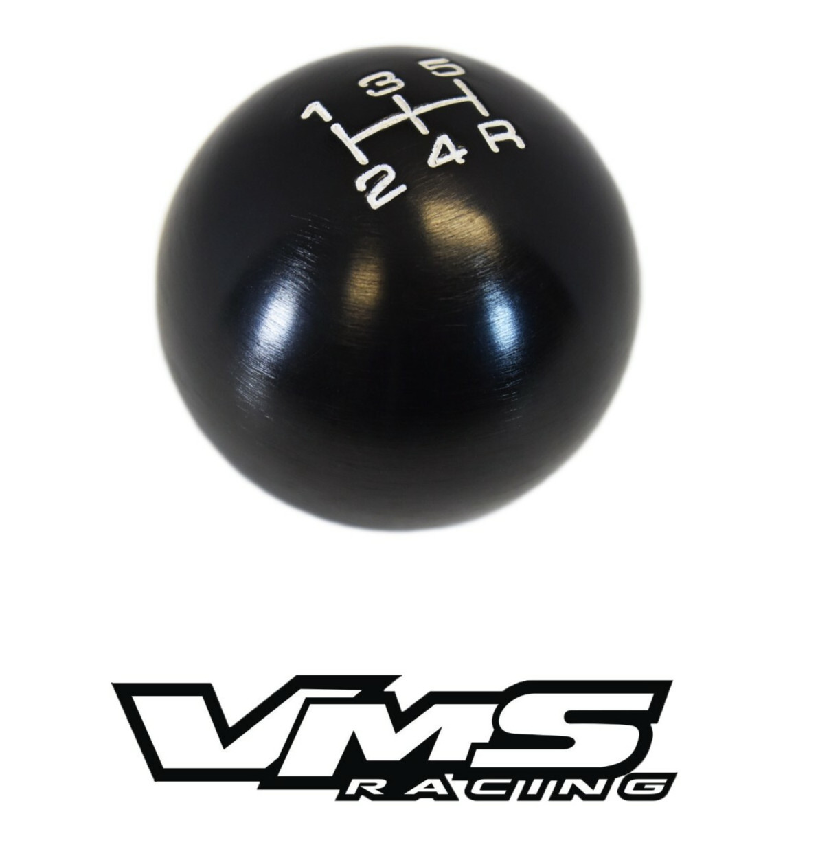 VMS RACING BLACK ROUND CNC BILLET GEAR LEVER SHIFT KNOB FOR MAZDA 5 SPEED MANUAL