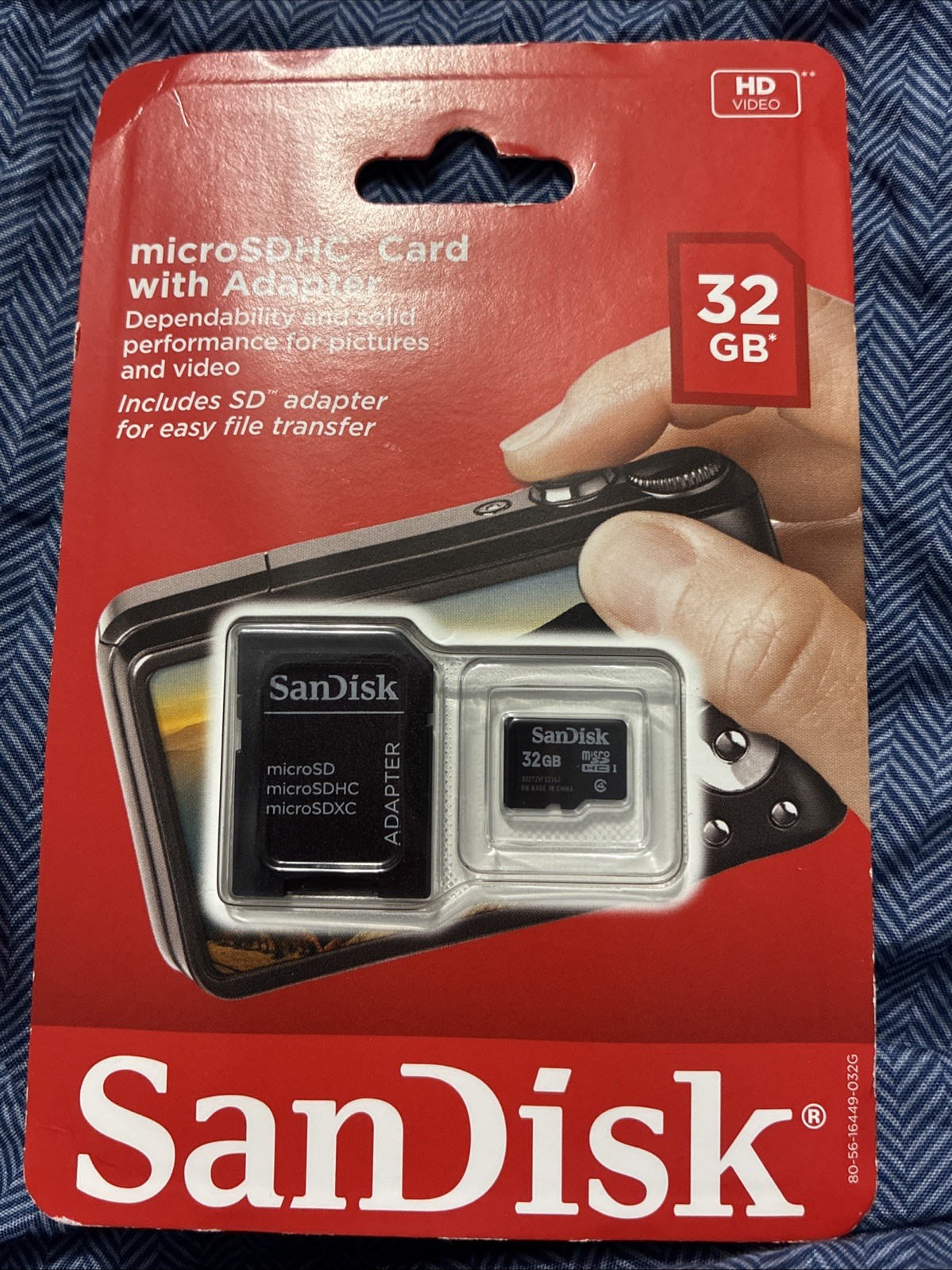 SanDisk 32GB MicroSDHC Card with Adapter