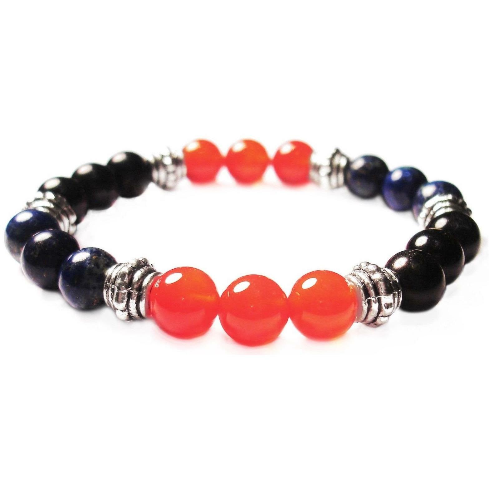 Arthritis Relief 8mm Crystal Intention Bracelet with Description Card