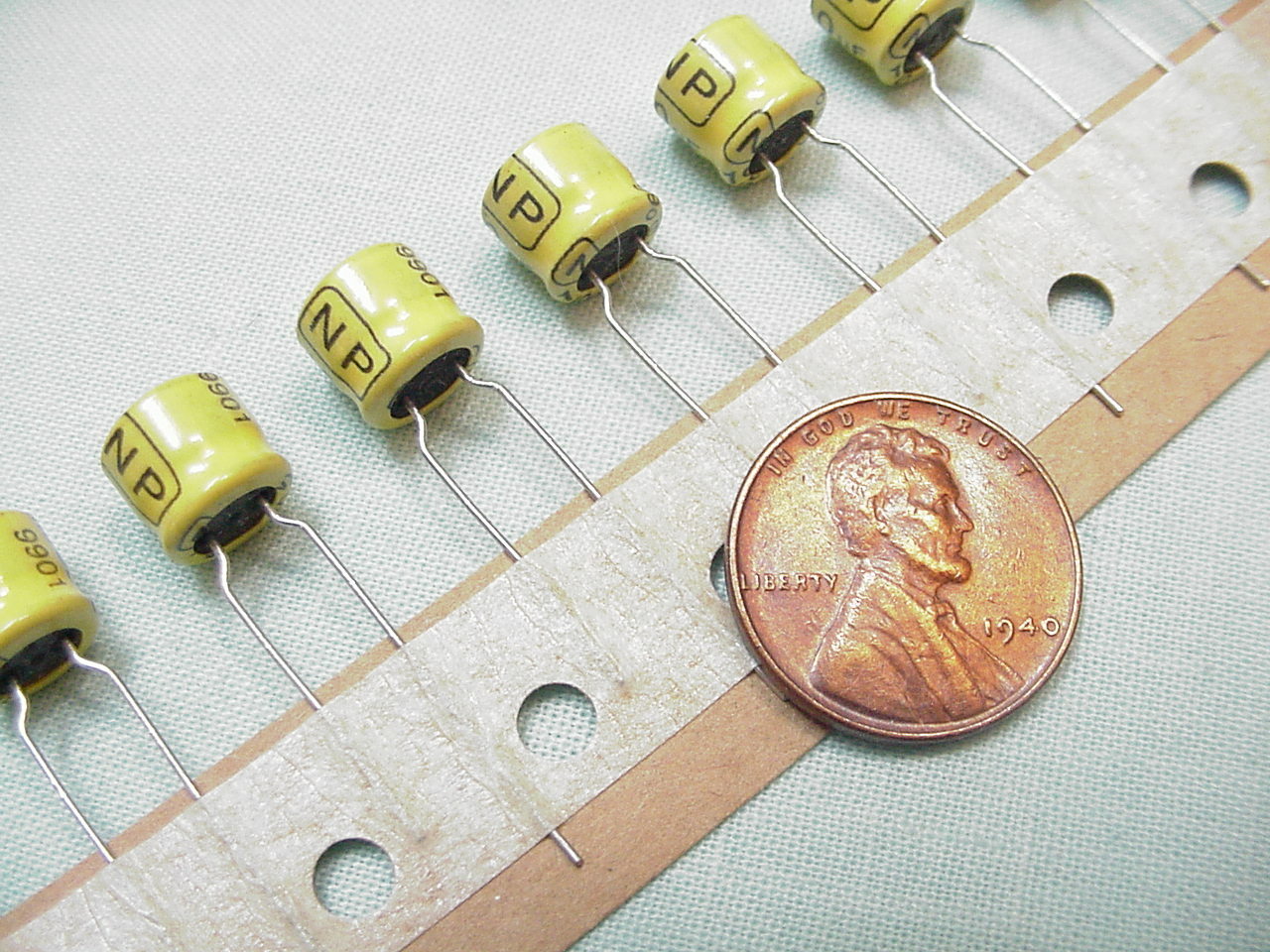 (10) 10 uF, 50V NON-Polarized Low Profile Electrolytic, Radial Leads, USA SELLER