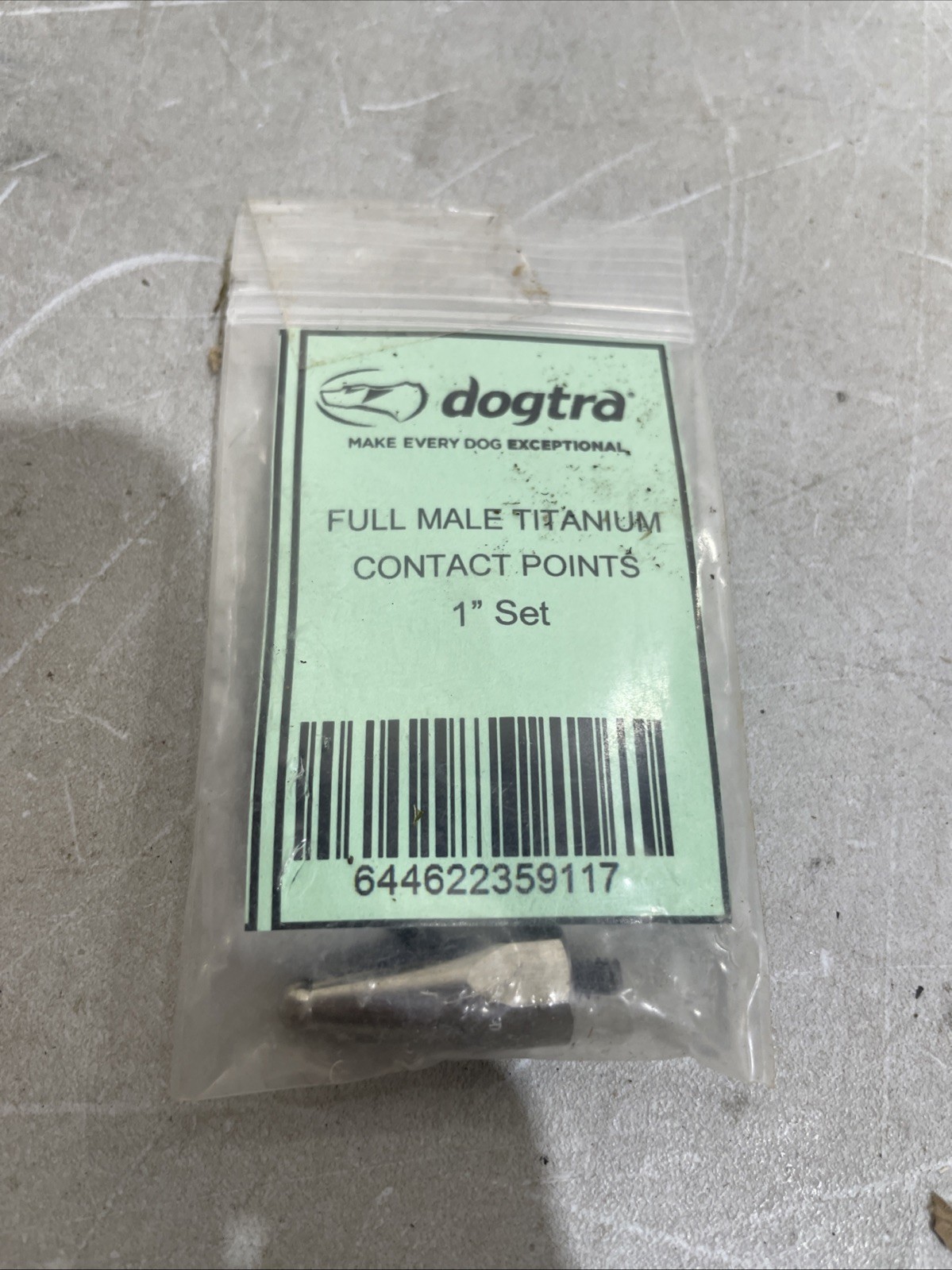 Dogtra 1/2″ Full Titanium Male Contact Point Set
