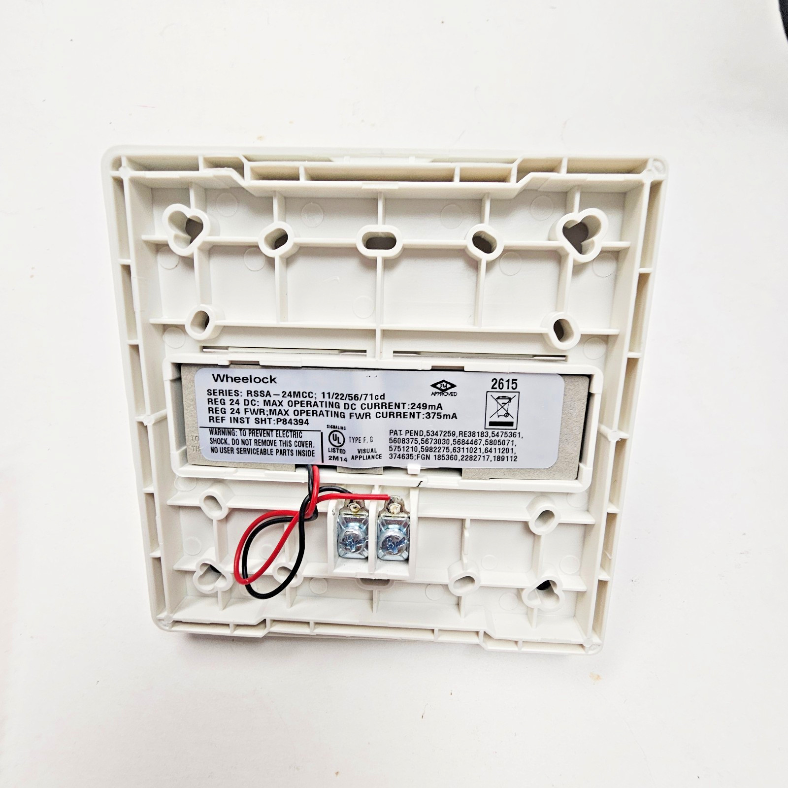 Cooper RSSA-24MCC-NW Strobe 24VDC Amber Lens Ceiling NEW