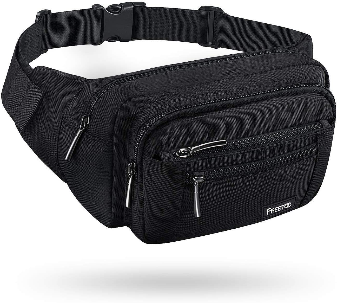 FREETOO Waist Pack Bag Fanny for Men&Women Hip Bum One Size, Black