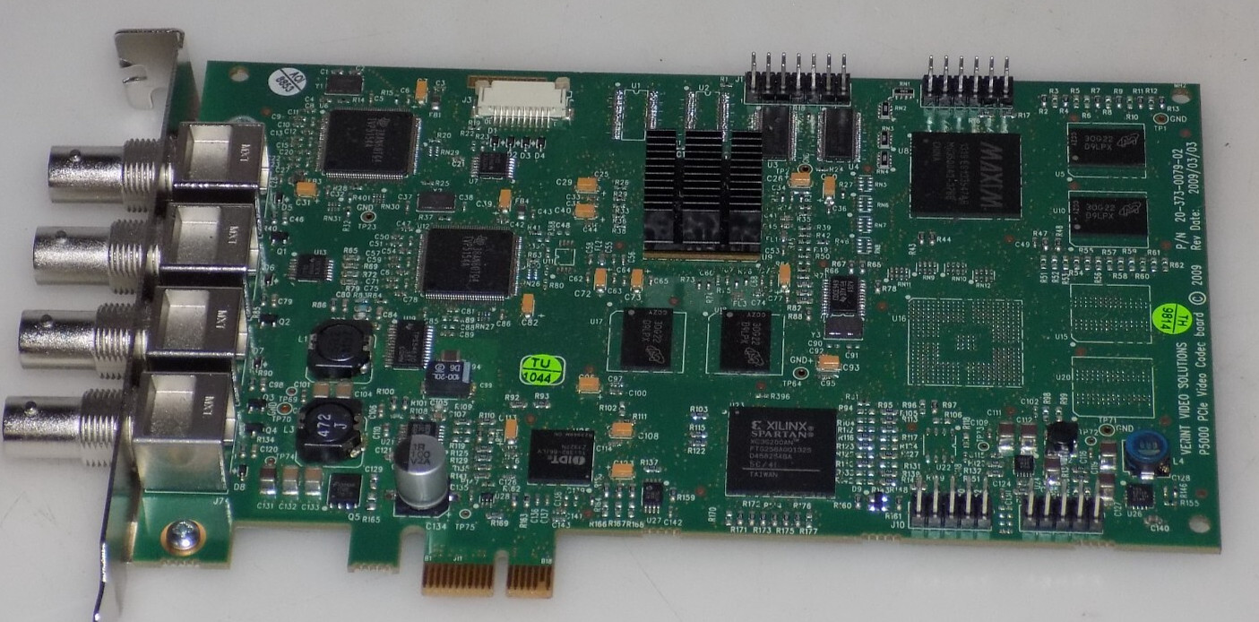 VERINT P5000 VIDEO CODEC BOARD 20-373-0079-02 PCIe BNC Video capture card