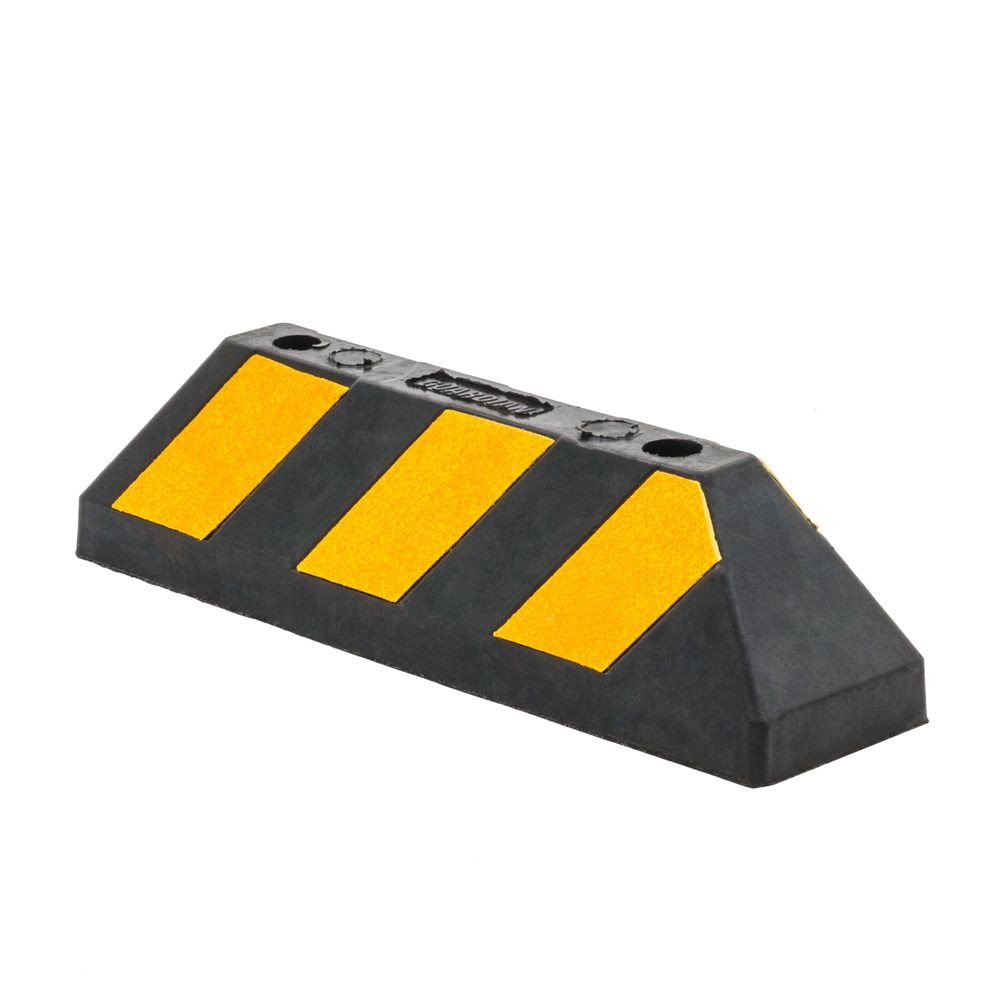 Guardian Heavy Duty Rubber Truck Wheel Parking Curb - 22" Long, 6" High